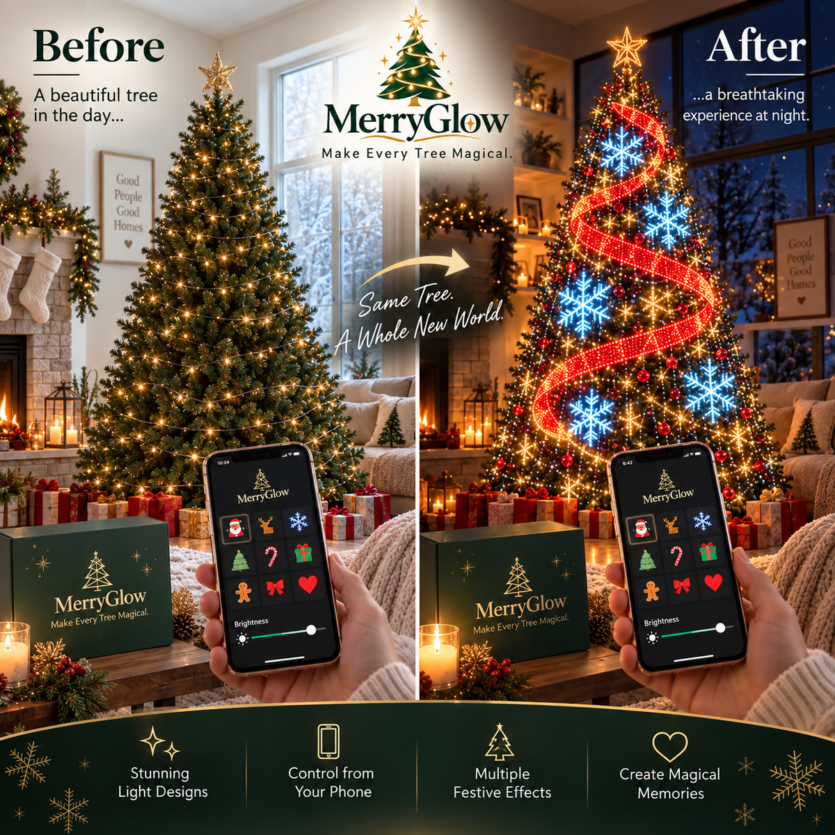 Smart Animated Christmas Tree Lights